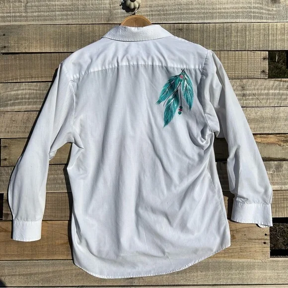 Woman’s vintage Wintex long sleeve cowgirl shirt Size 15.5/33 - Picture 2 of 10